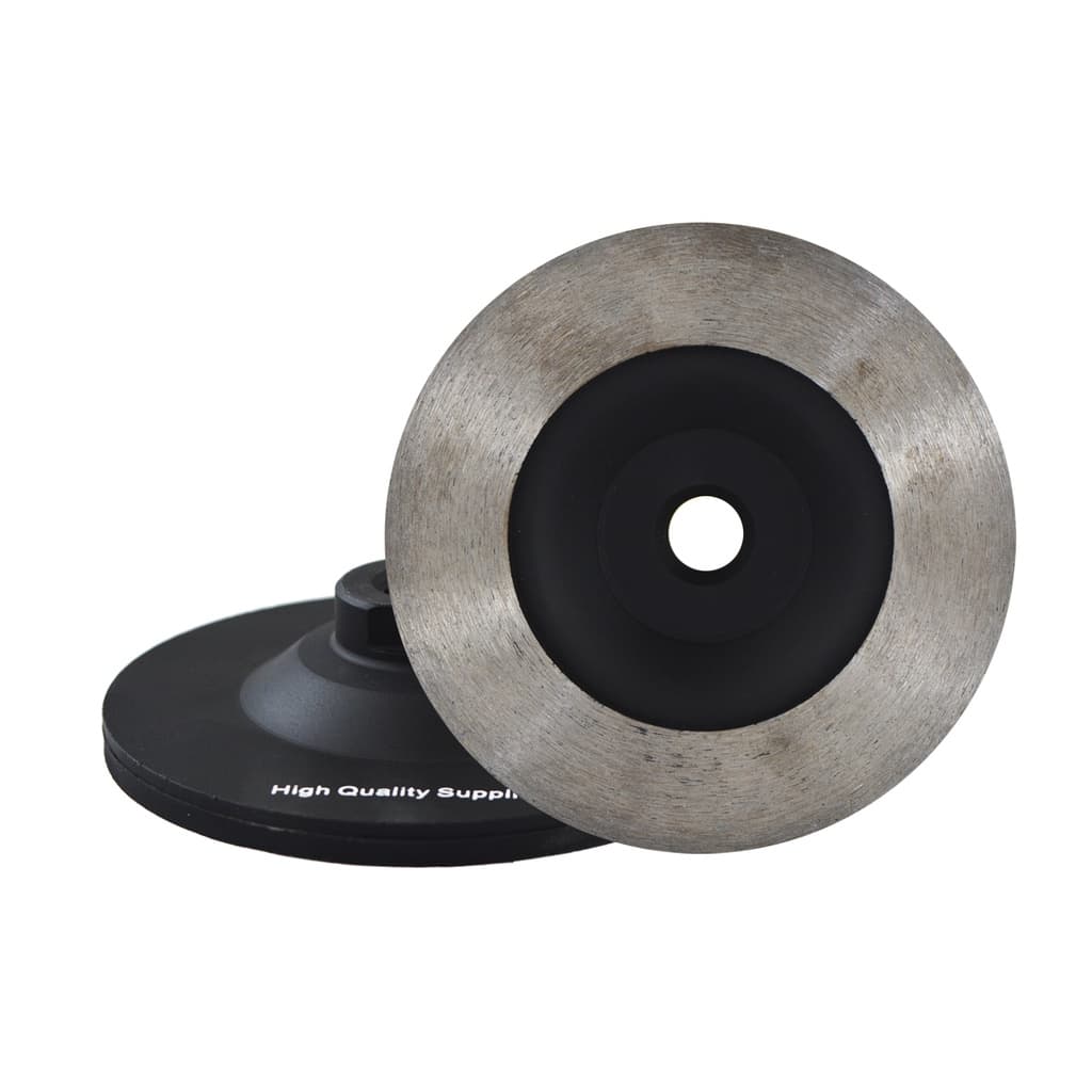 Disco Prato Diamantado Liso 100mm Grao 120 para Acabamento Porcelanato Mármore Granito e Concreto
