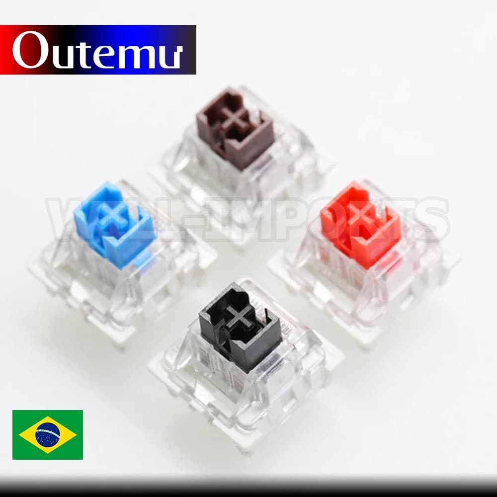 Botão Switch Outemu MK2 Para Teclado Mecânico - Outemu Blue - Outemu Red - Outemu Black - Outemu Brown - Switch