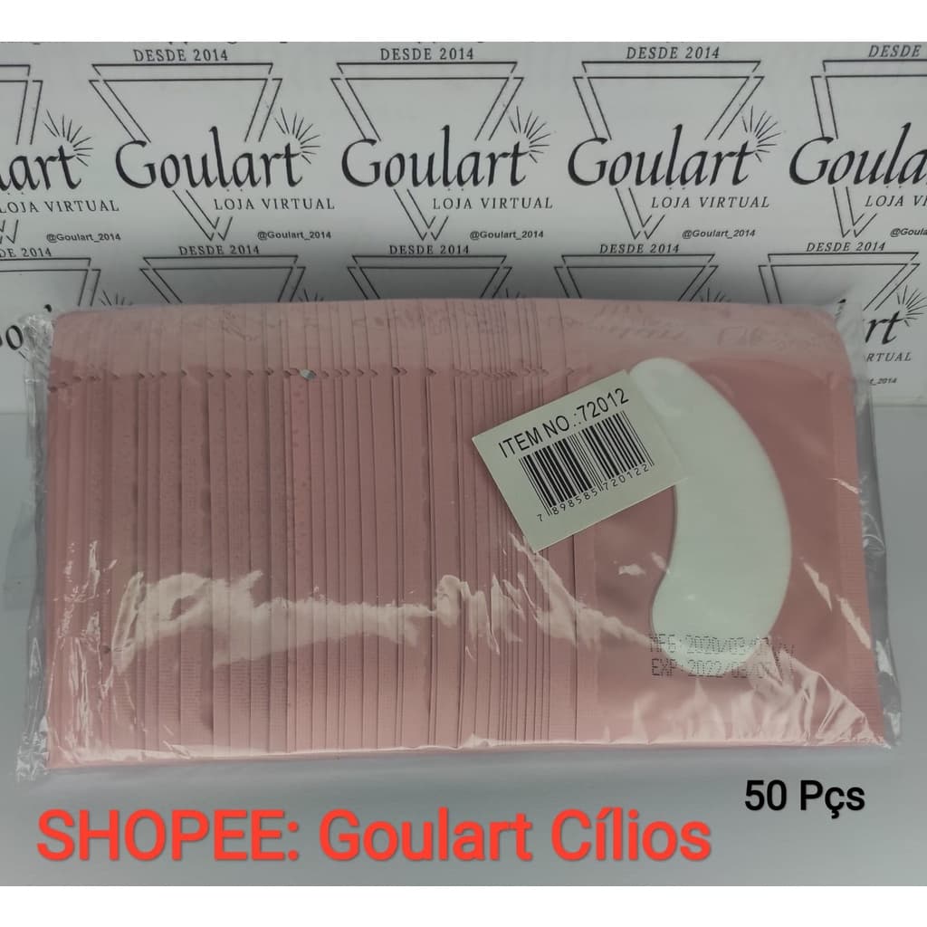 KIT 50 Pares De Pads Gel Protetor Para Alongamento De Cílios