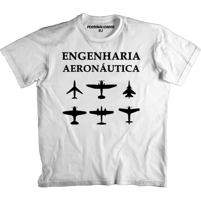 Camiseta ENGENHARIA AERONÁUTICA - ENGENHEIRO AERONÁUTICO