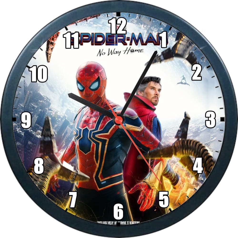 Homem-Aranha Relógio de parede personalizado (24 CM )