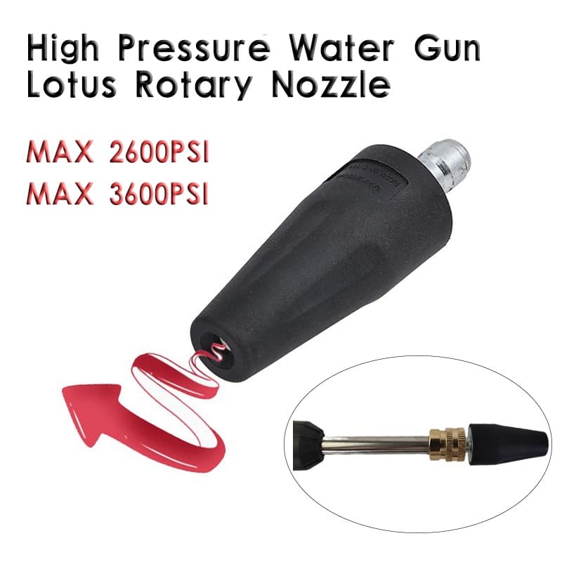 Bocal Giratório Universal Blaster Turbo Jet Bico Conector 2600PSI/3600PSI Acessórios De Pistola De Água De Alta Pressão