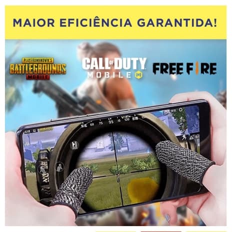 Par Luva De Dedo Gamer Para Celular Mobile Gamepad Free Fire LoL PUBG COD