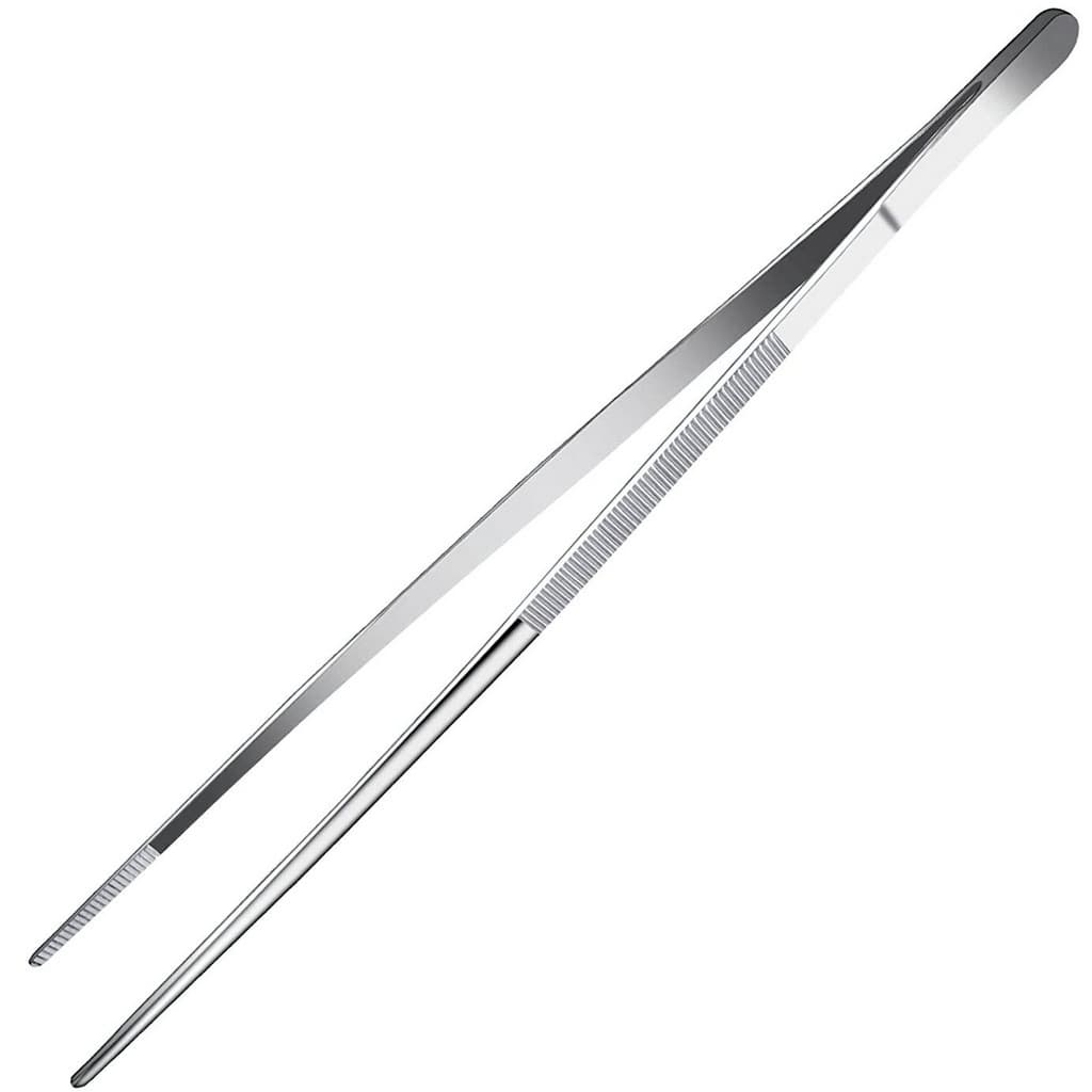 Pinça Culinária de Precisão Multiuso Profissional Inox 30 cm