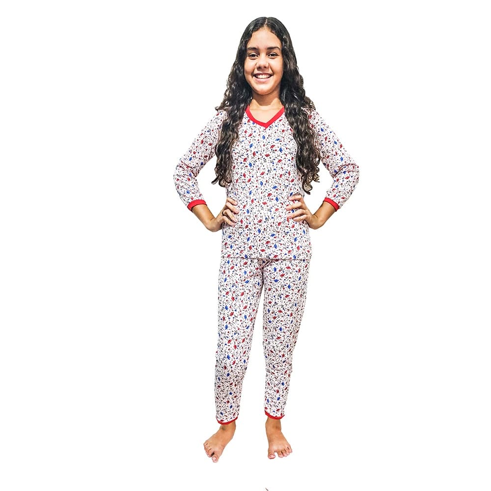 Kit Com 10 Conjuntos De Pijamas 8 A 10 Anos Juvenil Menina e menino