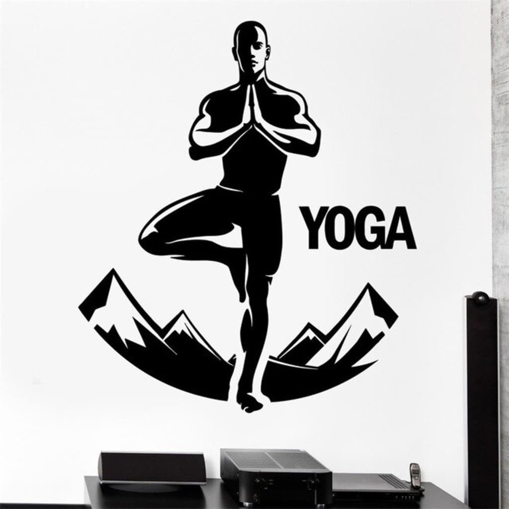 Adesivo Decorativo Homem Yoga