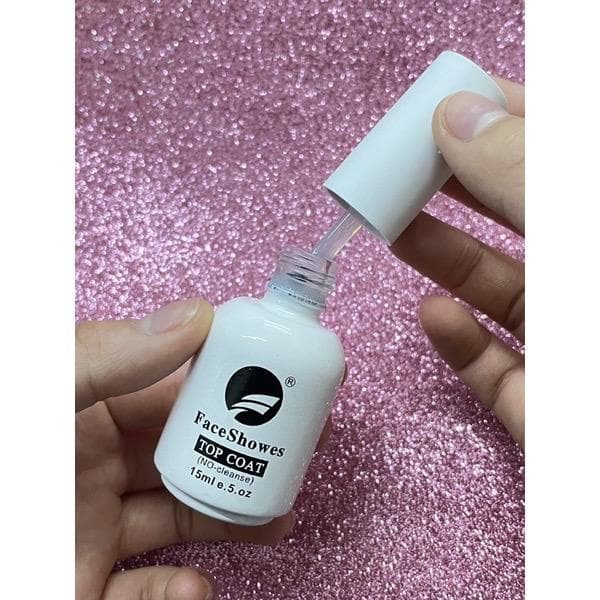 Selante Top Coat Faceshowes Poder Alongamento Unha Gel Líquido Para Unha em Gel Fibra Acrigel No-Cleanse
