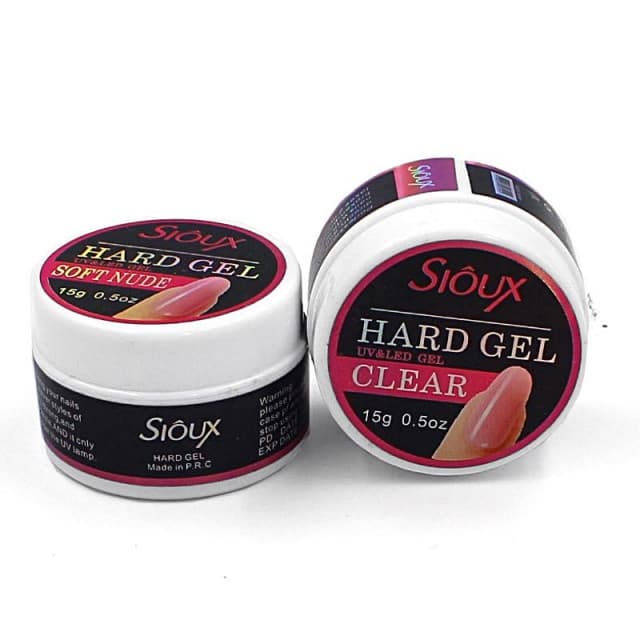 Gel Sioux D&Z 15g Led/UV para Alongamento de Unhas Fibra Acrigel Pronta Entrega