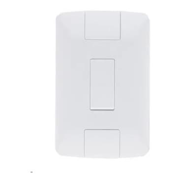 Conjunto 4x2 com 1 Interruptor Simples Tramontina Aria 6 A 250 V Branco