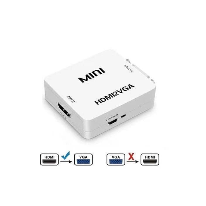 Adaptador Conversor Hdmi Para Vga Áudio E Vídeo Hdmi2vga