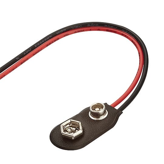 Conector Clip p/ Bateria 9v 180° Graus