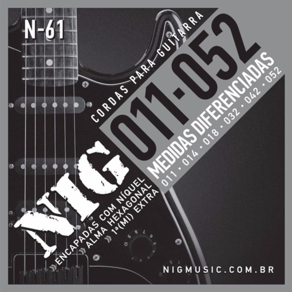 Encordoamento Para Guitarra 011 Evolution Nig 1 MI Extra