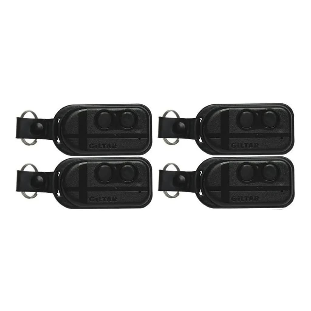 Kit 4 Controle Remoto 433mhz Giltar - Portão/alarme Preto