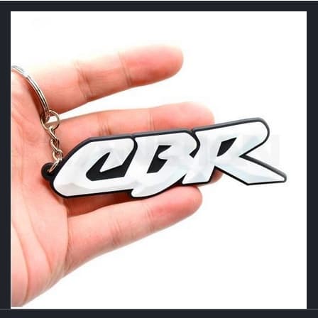 Chaveiro CBR 600  CBR600RR Honda CBR todas Em Borracha ótimo acabamento Cor Branco