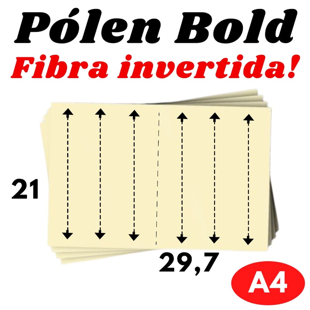 Papel Pólen Bold 90g A4 com a FIBRA INVERTIDA! Ideal para Livros e Revistas (FIBRA NO 21)