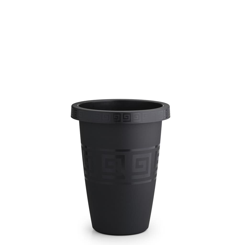 Kit 6 Vasos Redondo Preto 14,5 Litros Grego
