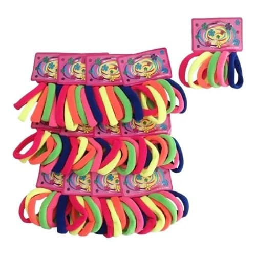 KiT 72 Elástico Rabico Para Cabelo Tipo Meia Pacote - XUXINHA MEIA MAIS BARATO