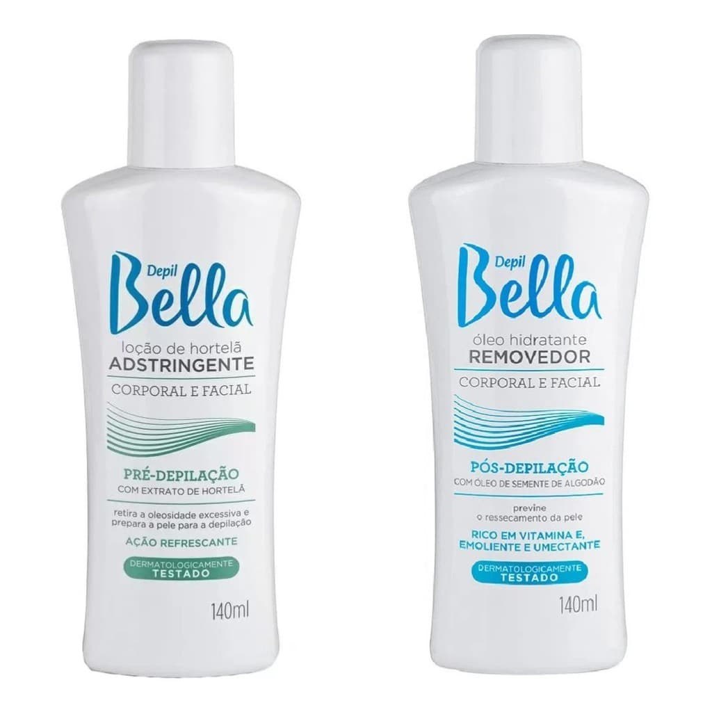 Kit Loção Adstringente Óleo Removedor Kit Pré E Pós Depilação a