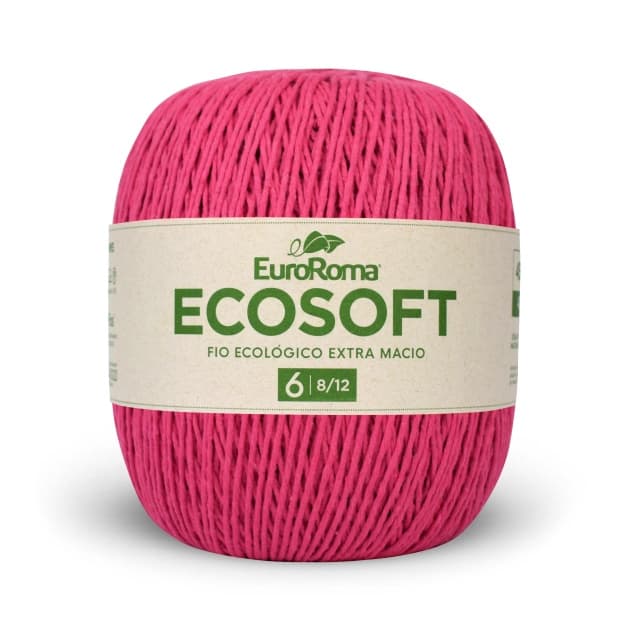 Barbante EuroRoma Ecosoft 422g Número 6 Fios.