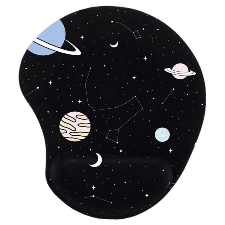 Mouse pad constelação com apoio