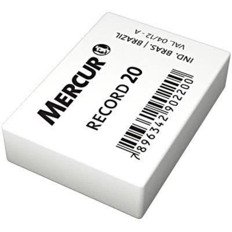 Borracha branca escolar Record 20 Mercur