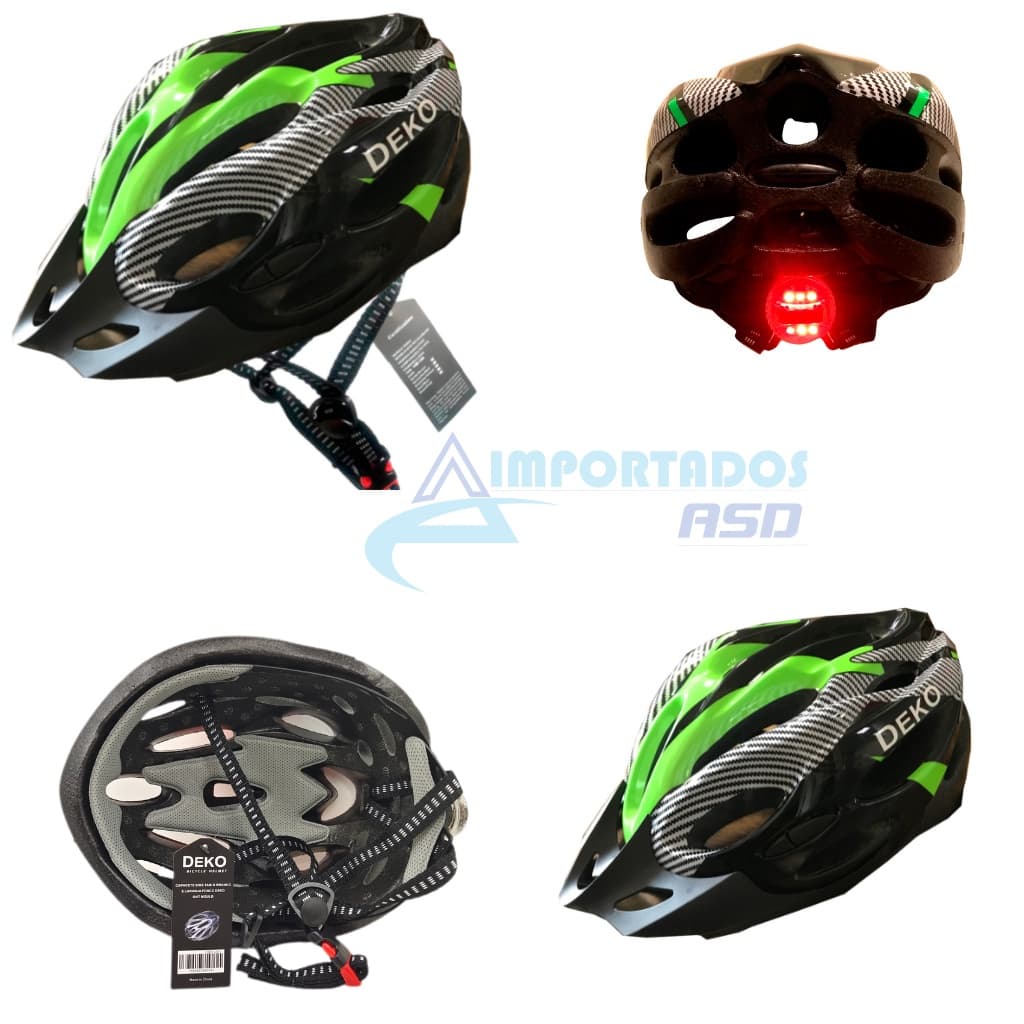 Capacete ciclismo com Sinalizador e Led MTB Leve E Resistente Bicicleta Adulto Bike