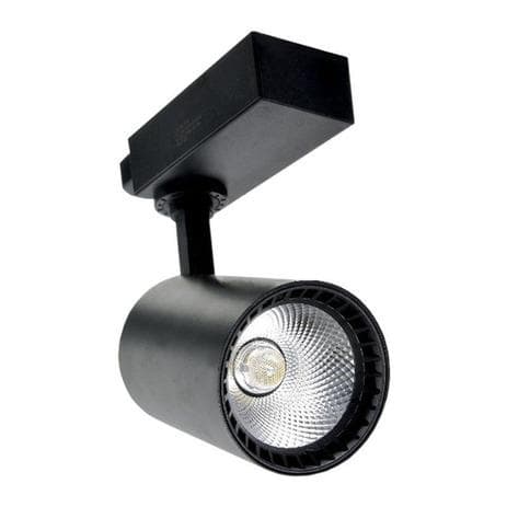 Spot Led 15w Para Trilho Eletrificado Preto Branco Quente