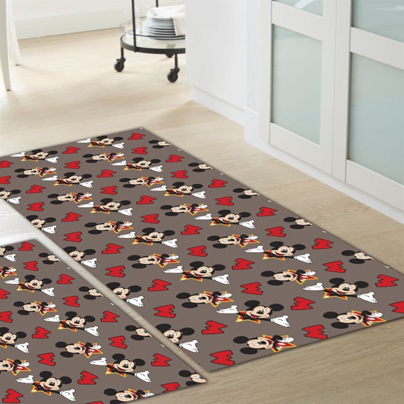 Kit tapete e passadeira cozinha sala corredor - Mickey Mouse Disney