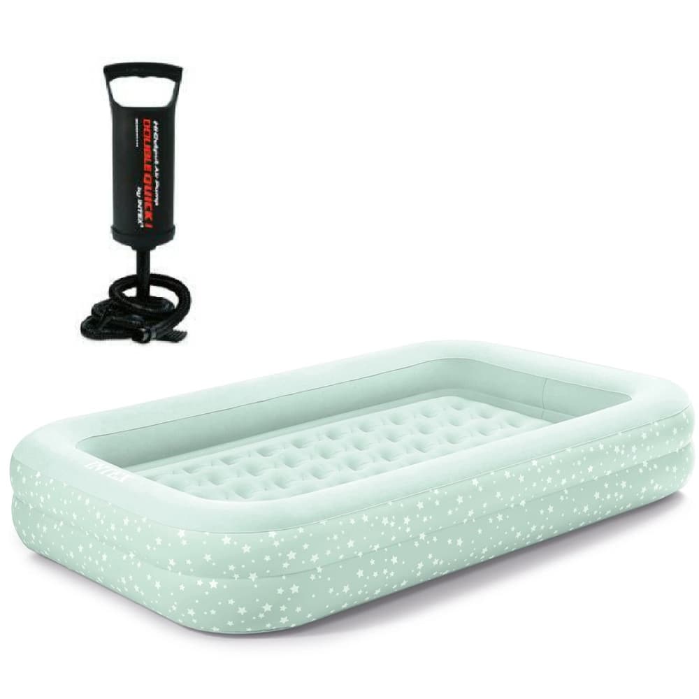 Colchao Inflavel Cama Juvenil Infantil aveludado Bomba Intex