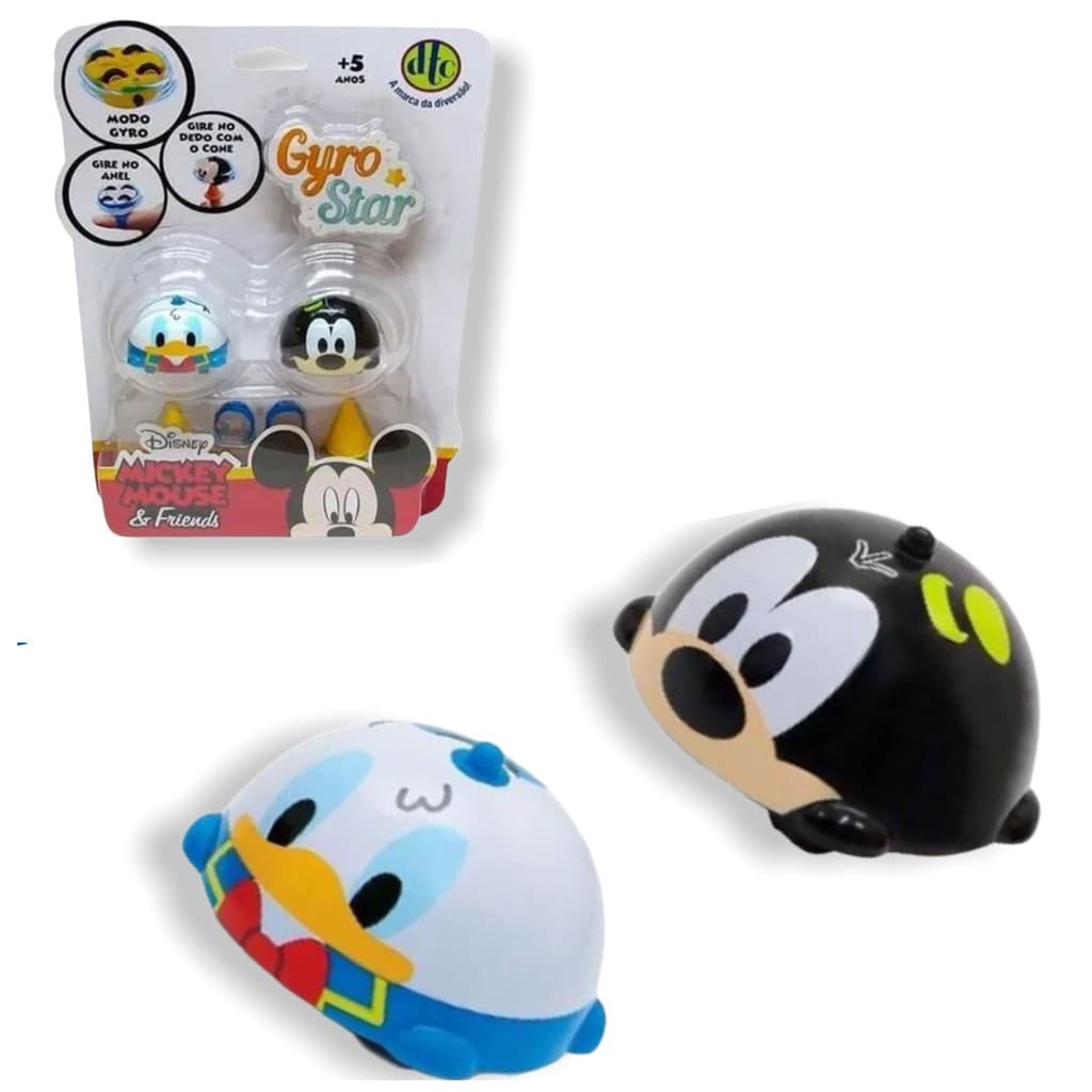 Piões Gyro Star Pato Donald E Pateta Dtc Disney Brinquedo dia das crianças natal diversão
