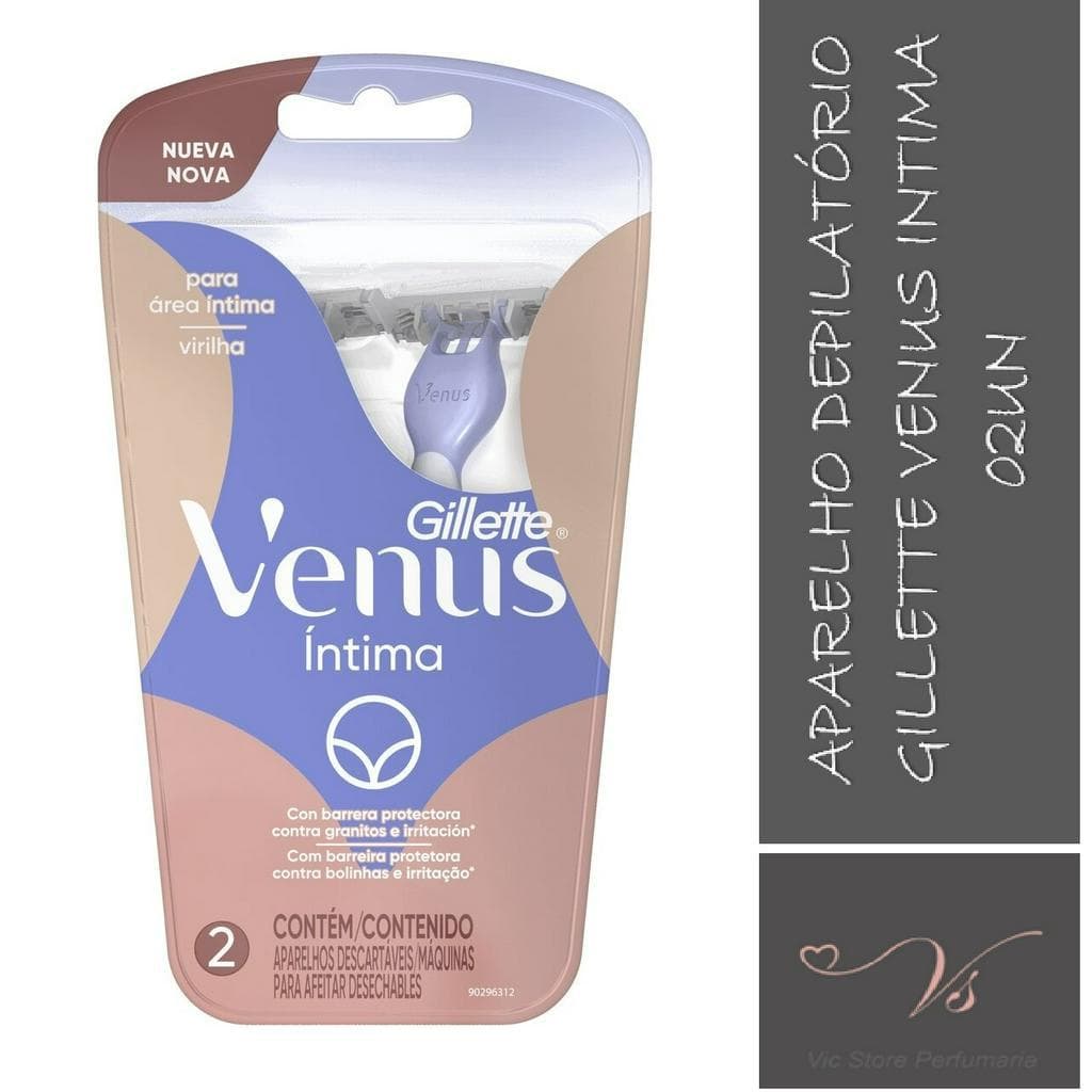Aparelho de depilar GILLETTE Venus Intima (c/ 02 unidades)