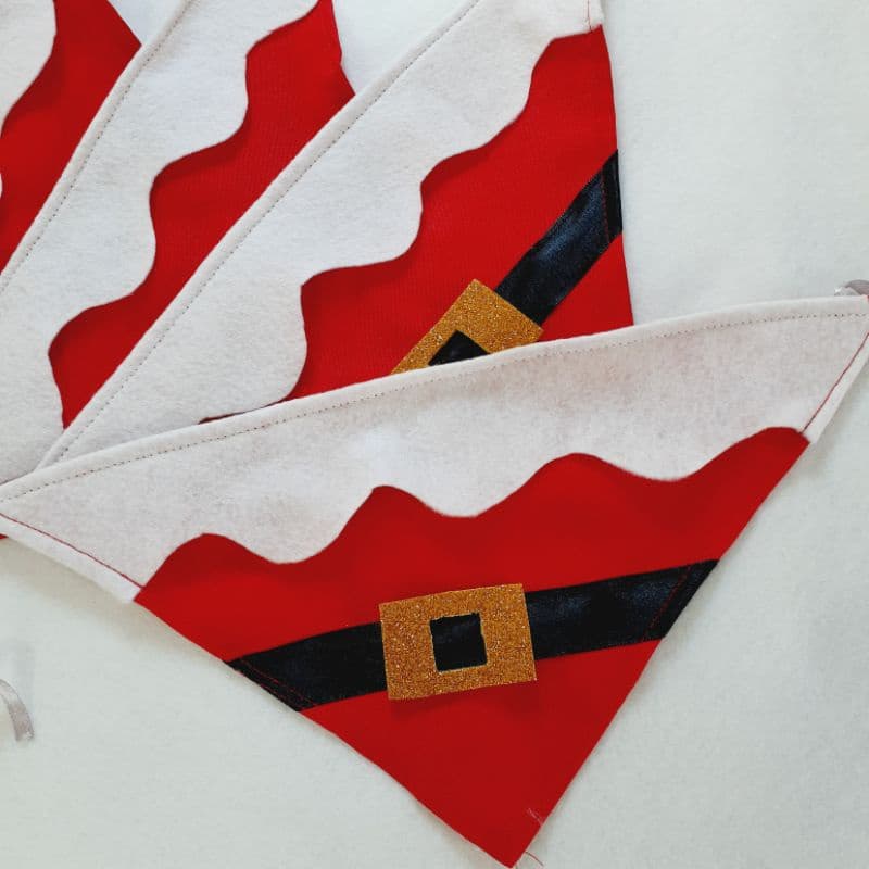 Bandanas pet de Natal kit com 12 unidades.