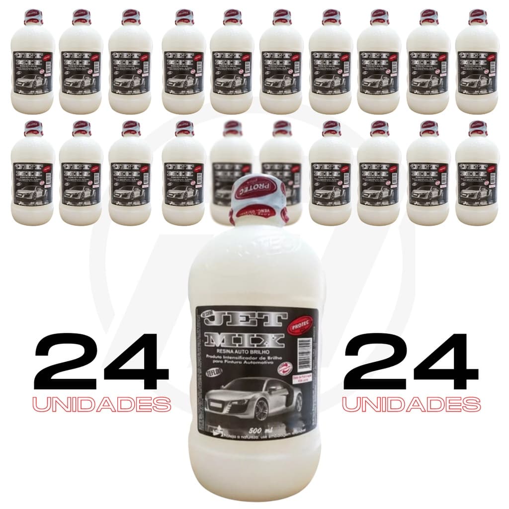 Kit 24 Resina Jetmix Espelhamento Pro Pintura Automotiva Top