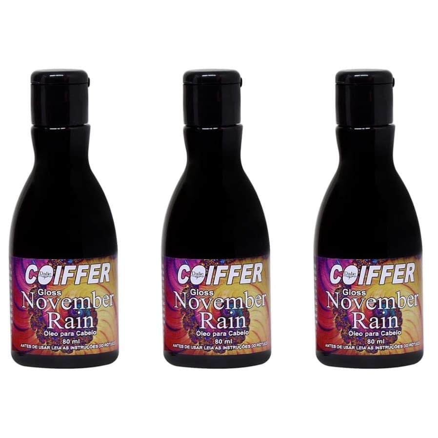 Kit Finalizador Gloss November Rain Coiffer Reparador de Pontas Brilho e Maciez