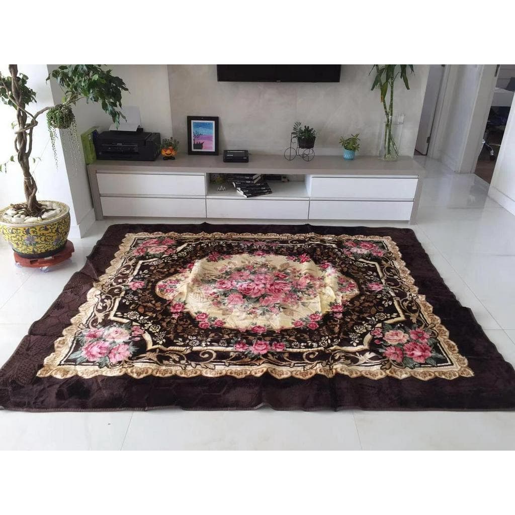 Tapete GRANDE Floral 200cm X 230cm Antiderrapante Para Quartos, Sala.BOA QUALIDADE!!!