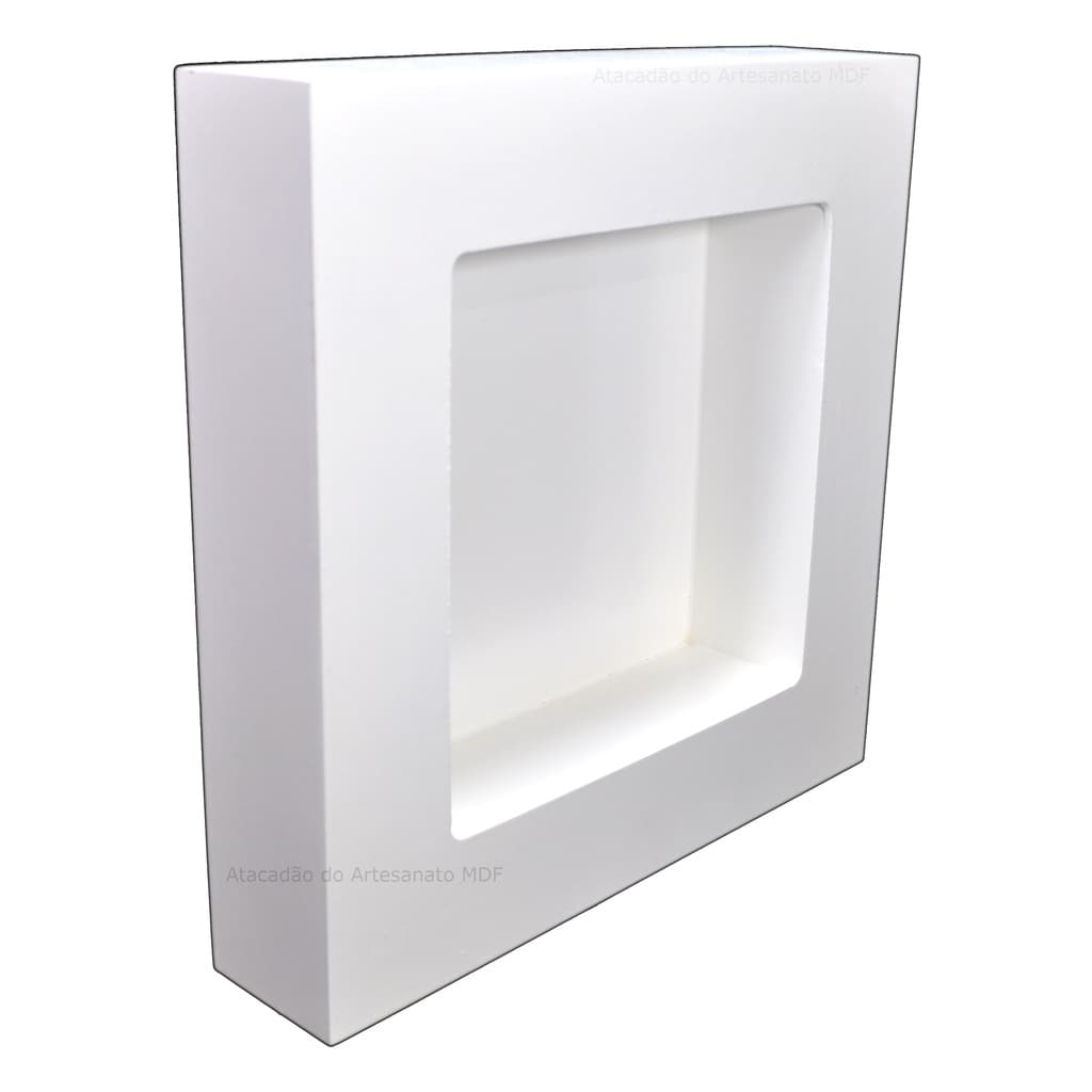 Nicho Duplo Quadrado 30x30x6 Porta Maternidade Mdf Madeira Pintado