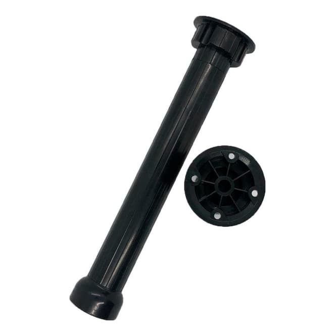 8 Pes Regulavel Moveis Armario Redondo 22 A 26cm - Preto