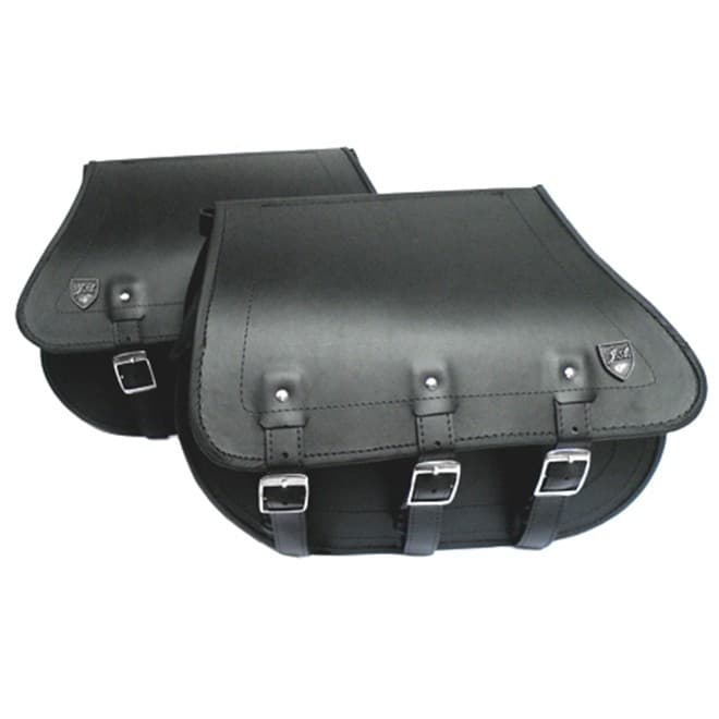 Alforge Lateral Custom 32 Litros Couro Liso Universal