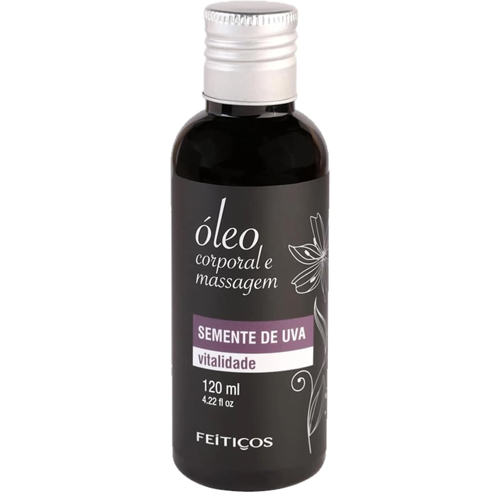 Óleo Corporal E Massagem Semente De Uva Vitalidade 120ml