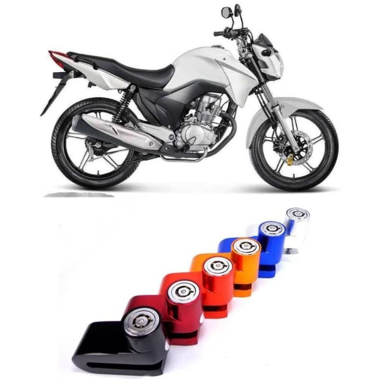 Tranca De Freio A Disco Trava De Segurança Universal De Moto