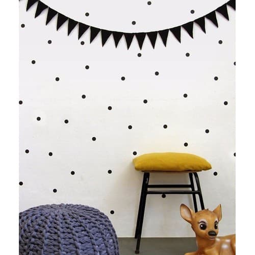 Adesivo Decorativo De Parede 100 Bolinhas 2cm Quarto Infantil Bebê Poá Pequenas Decoração