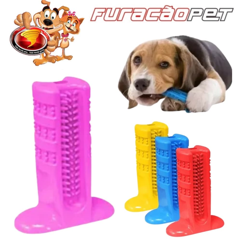 Brinquedo Mordedor Escova De Dente Dental Cachorro Dog Pet Furacão Pet