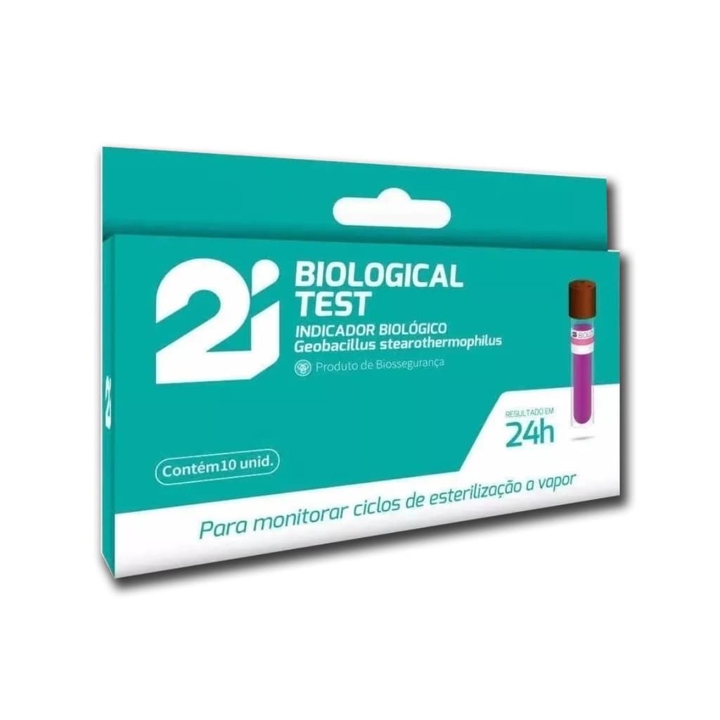 Teste Biológico Indicador 2I Autoclave 10 Ampolas Autoclave Esterilização Laboratório