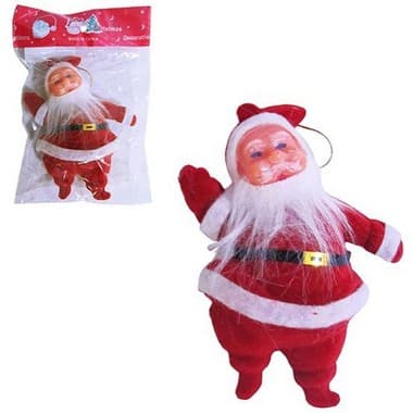 Árvore de Natal Papai Noel 12cm Vermelho