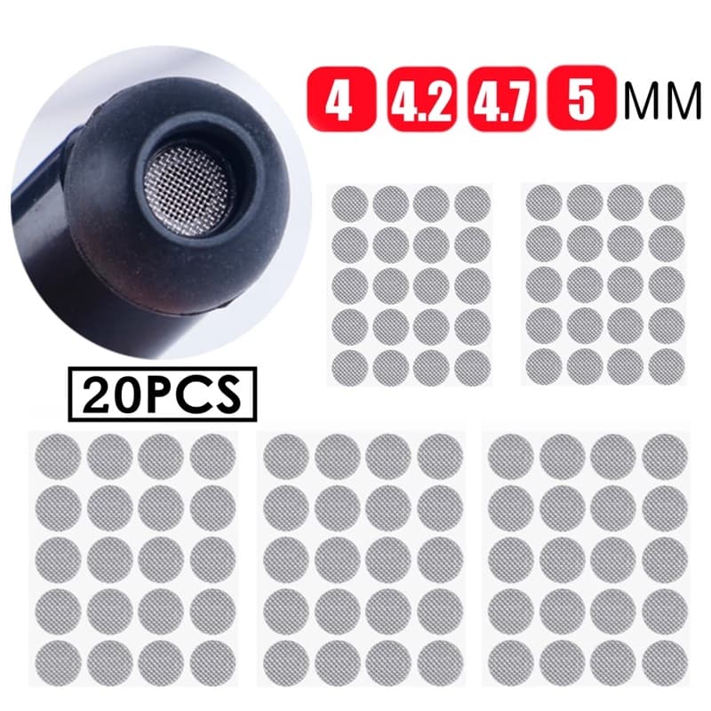 20pçs/Conjunto Rede Autoadesiva/Proteção Contra Poeira/Mini Fones De Ouvido Universal