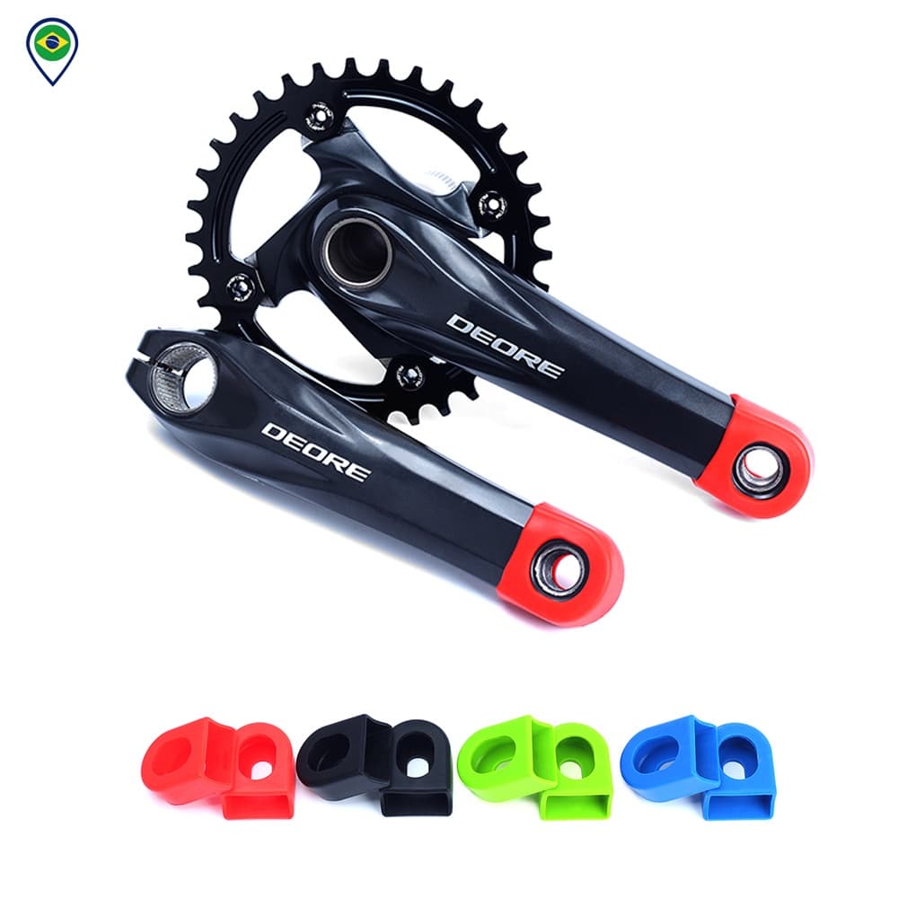 Protetor Ponta De Pedivela Shimano Sram Absolute Mtb Speed Em Borracha Várias Cores