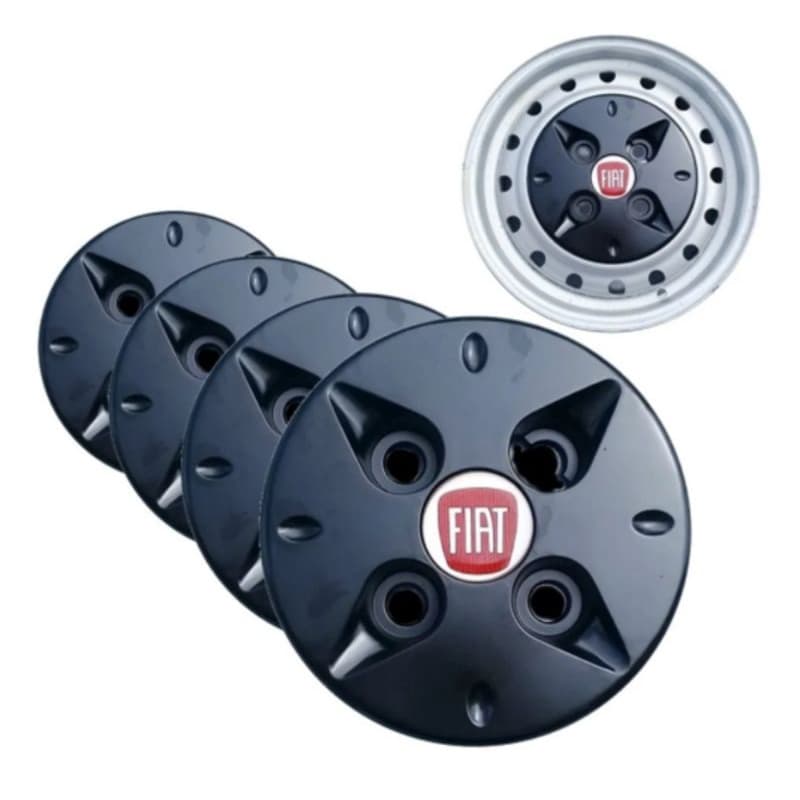 calota Fiat uno Vivace way Palio Siena Doblo aro 13 14 roda de ferro kit 4 carlotas