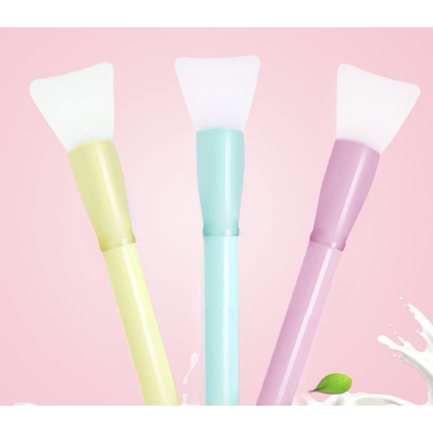 1 Pincel silicone Macaron máscara de argila e máscara diversas /pincel de máscara facial/pincel de silicone/pincel aplicador de silicone colorido