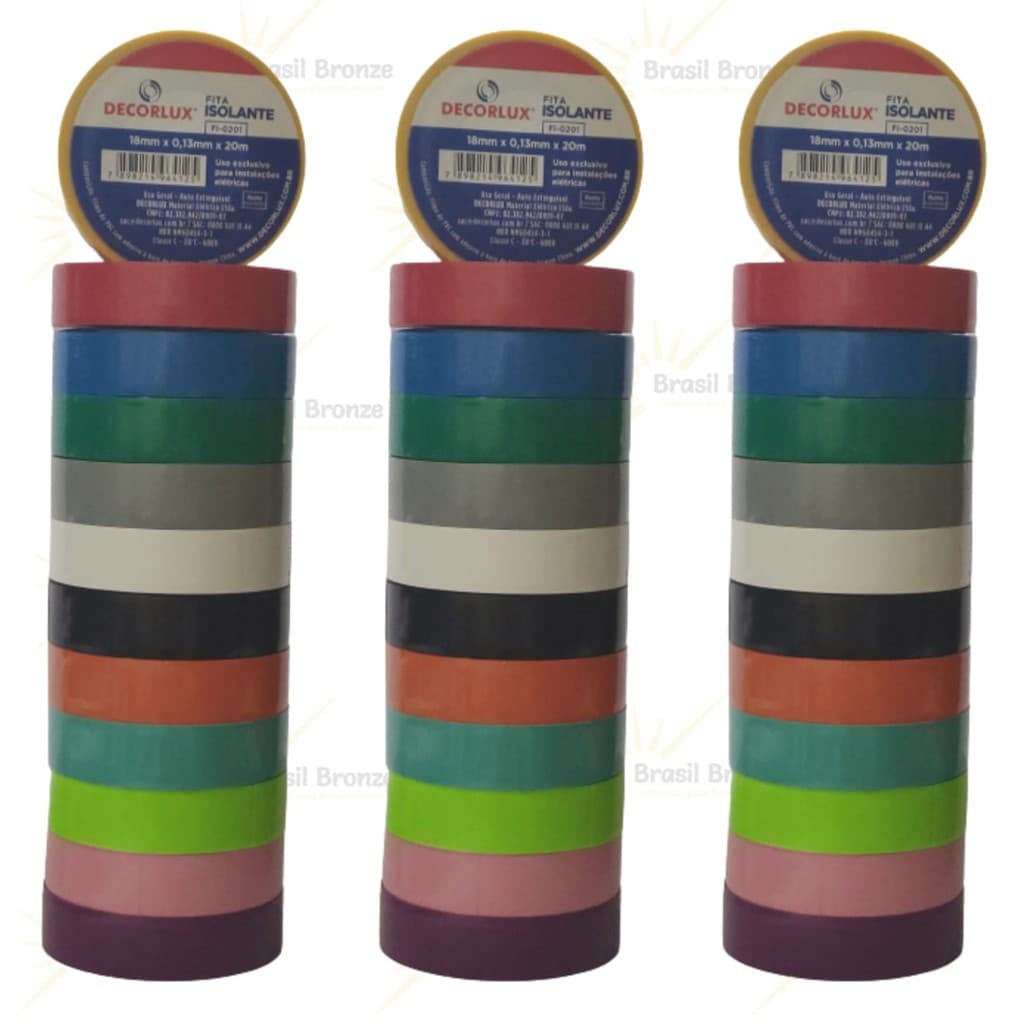 30 Fitas Decorlux Cortada e Inteira Bronzeamento Natural