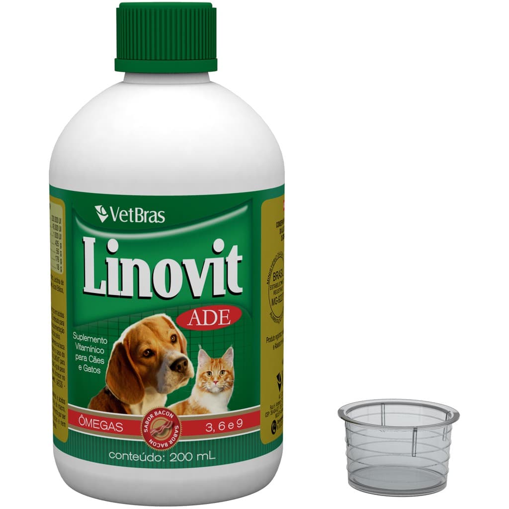 Suplemento Vitamínico Ade Linovit Cão/gato Vetbras Pet